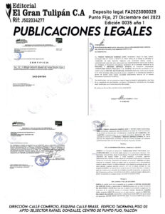 Publicación de Paraguaná Pesca Profunda, C.A
