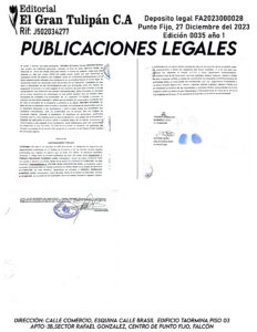 Publicación de Paraguaná Pesca Profunda C.A