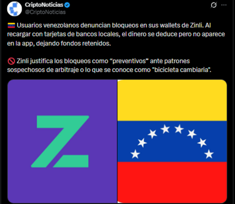 Fallas críticas en Zinli en Venezuela: Lo que se sabe
