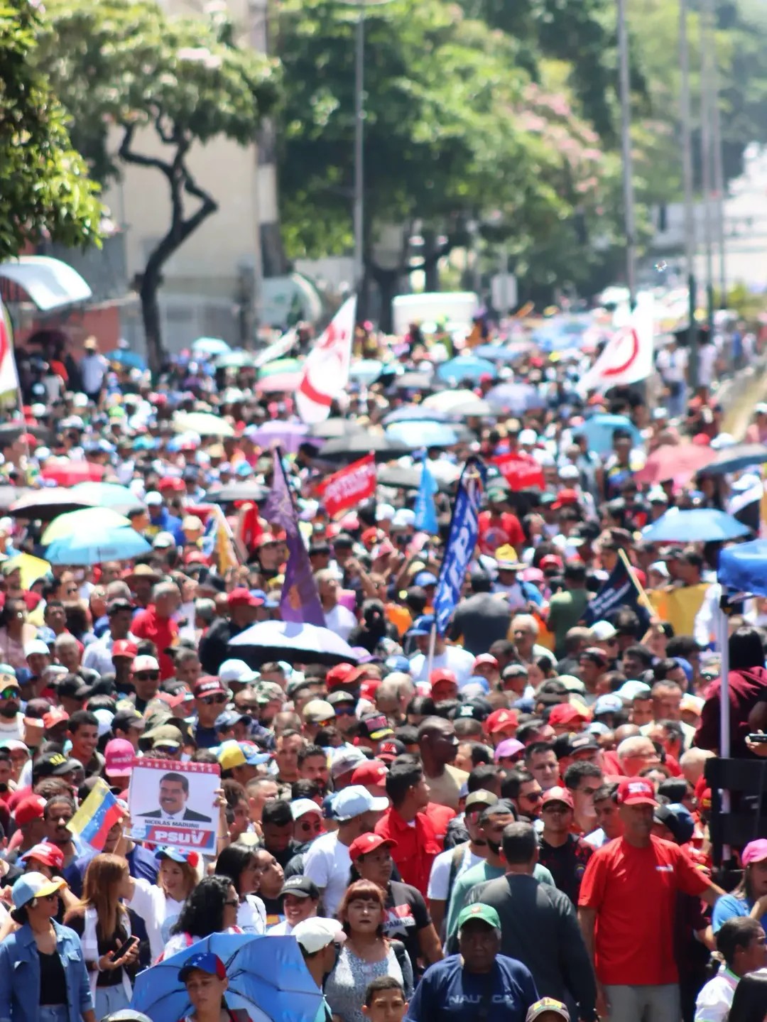 Oficialismo marcha en Caracas hoy: FOTOS