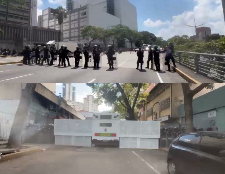 Bloquean marcha en Caracas este 30 de abril
