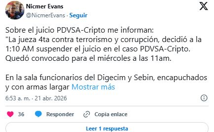Difieren inicio del juicio contra El Assami por caso PDVSA-Cripto
