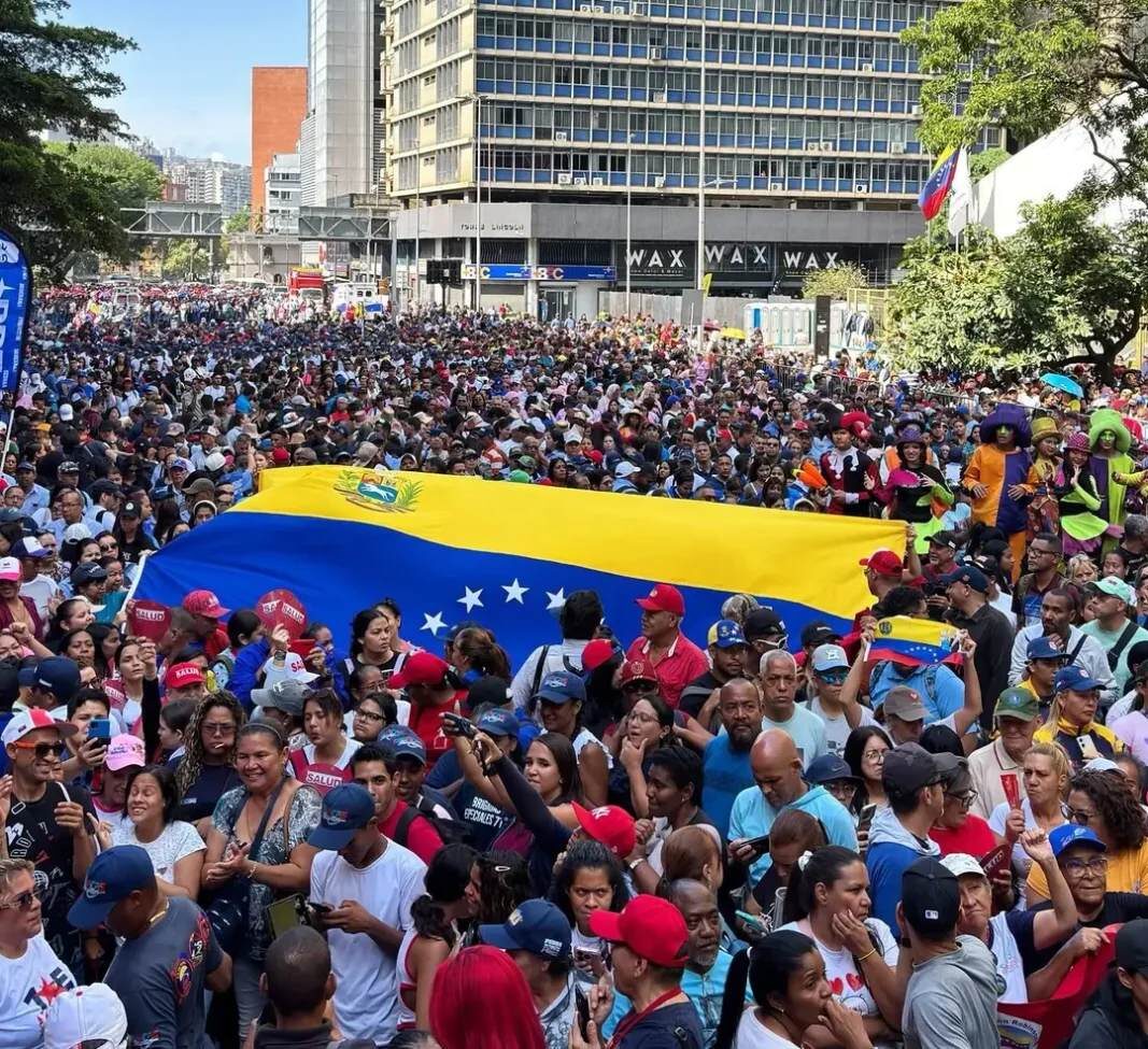 Oficialismo marcha en Caracas hoy: FOTOS