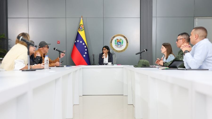 Delcy Rodríguez evalúa avances de viviendas para afectados por los sismos en La Guaira