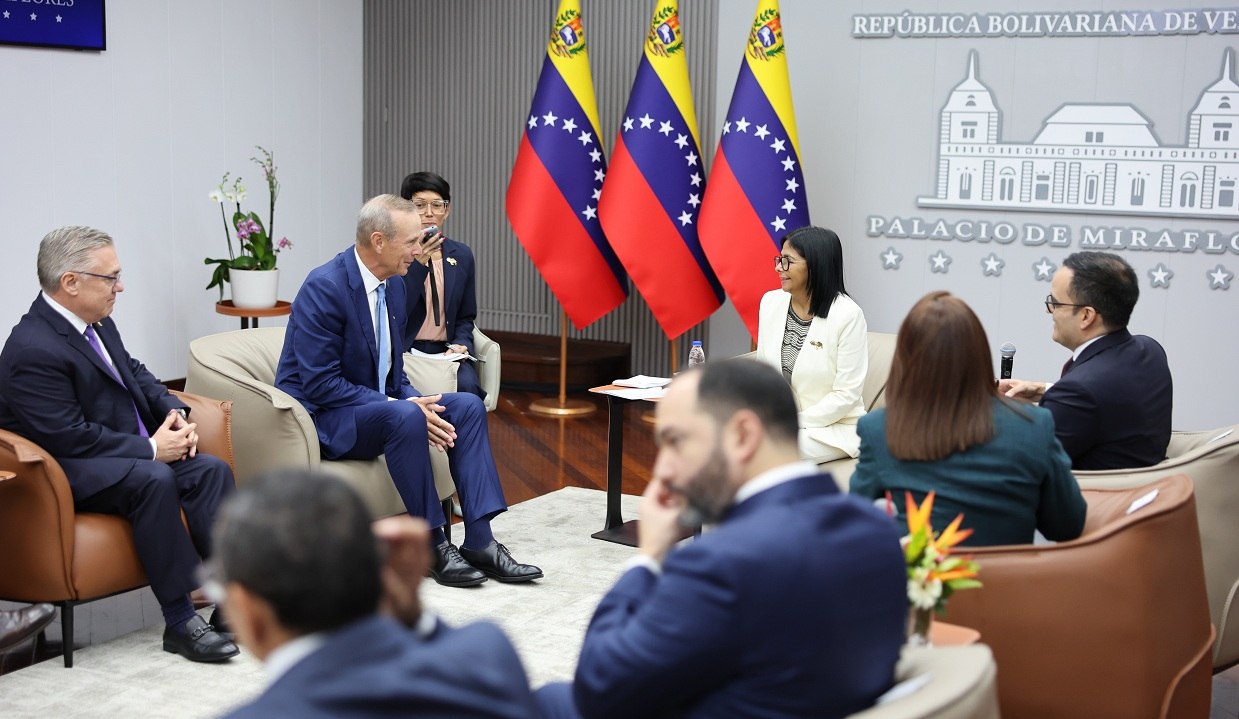 Ejecutivos de Chevron se reunieron con Delcy Rodríguez en Miraflores este 2-Sep
