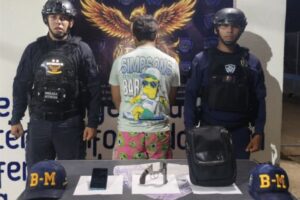 Detenido joven por presunto porte ilícito de arma de fuego en Coro