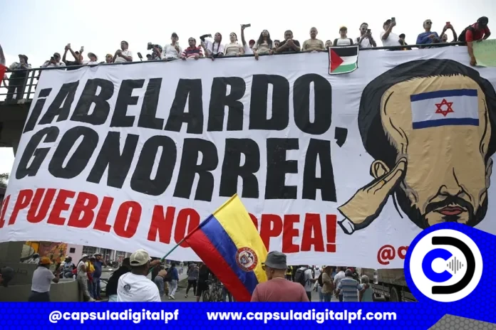 De la Espriella enfrenta su primera protesta masiva en Colombia