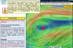 Protección Civil monitorea el paso de una baja presión en las costas falconianas
