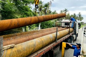 Minaguas envía más tubería para reforzar el suministro de agua del municipio Acosta