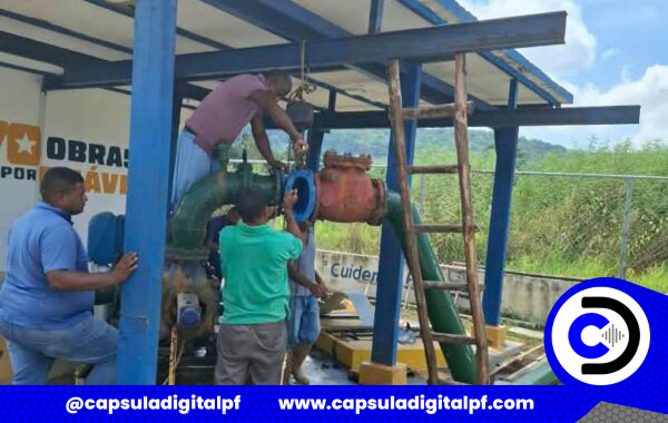 Hidroven ejecuta mantenimiento preventivo en la estación de bombeo El Cristo en la costa oriental