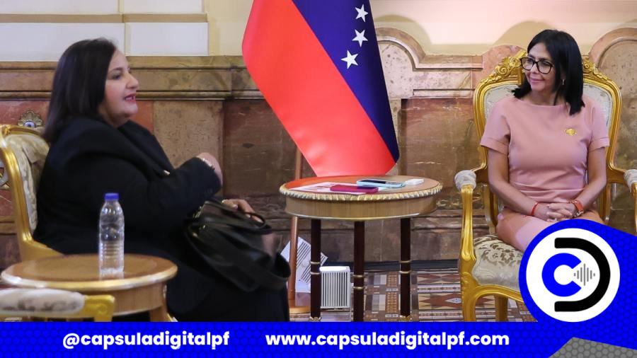 Delcy Rodríguez reconoce esfuerzo del diálogo y cuestiona a quienes “creen que trancando calles Venezuela saldrá adelante”
